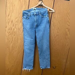 Agolde Women’s Straight Jeans - Light Blue